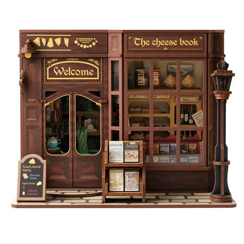 Cheese Bookstore Miniature House Kit
